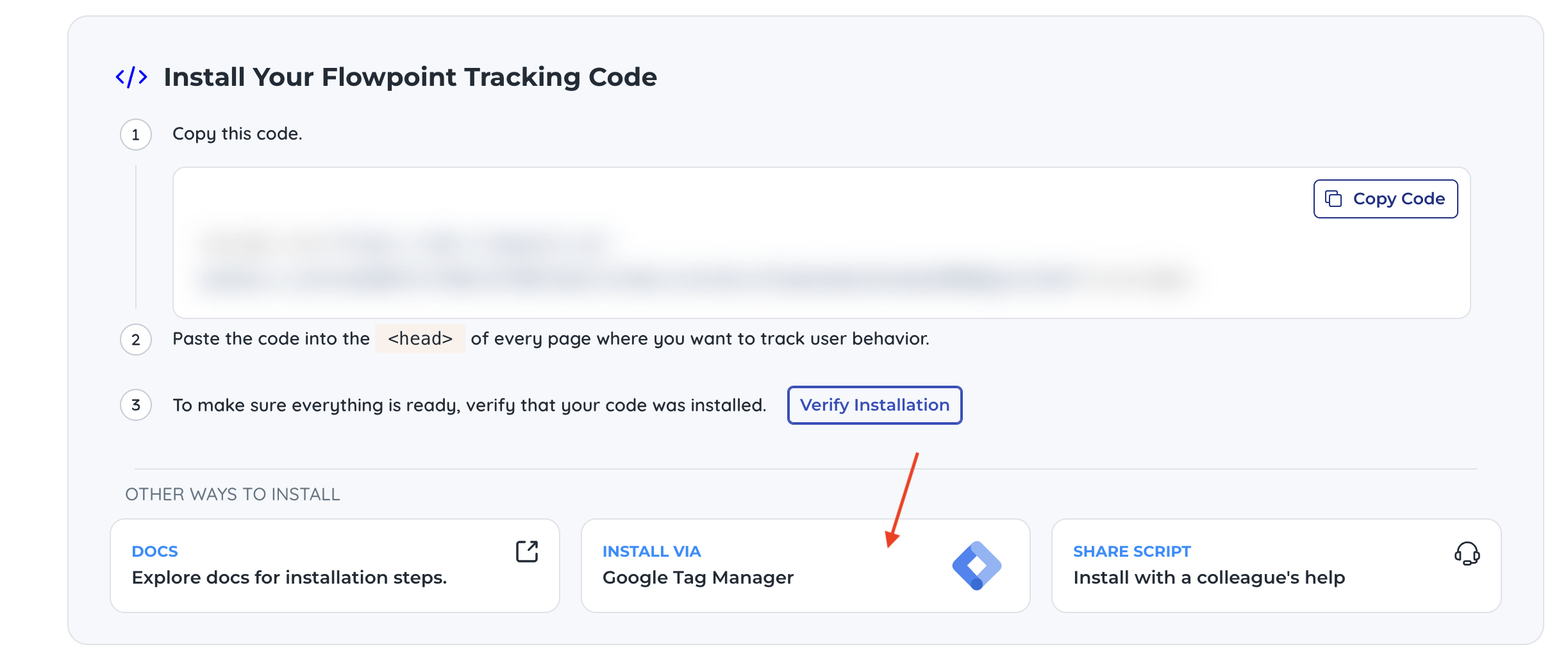 Flowpoint and Google Tag Manager integration